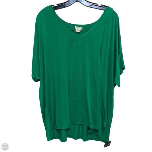 Top Short Sleeve Basic By Yelete In Green, Size: L