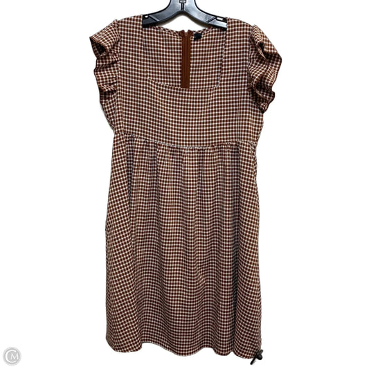 Dress Casual Short By Shein In Brown, Size: S