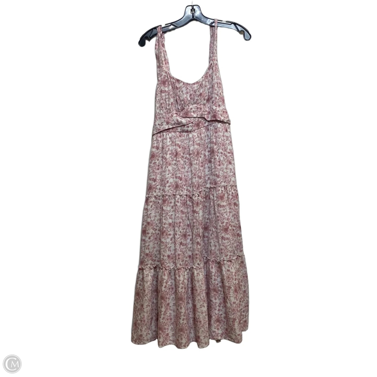 Dress Casual Maxi By Trixxi In Pink & White, Size: Xl