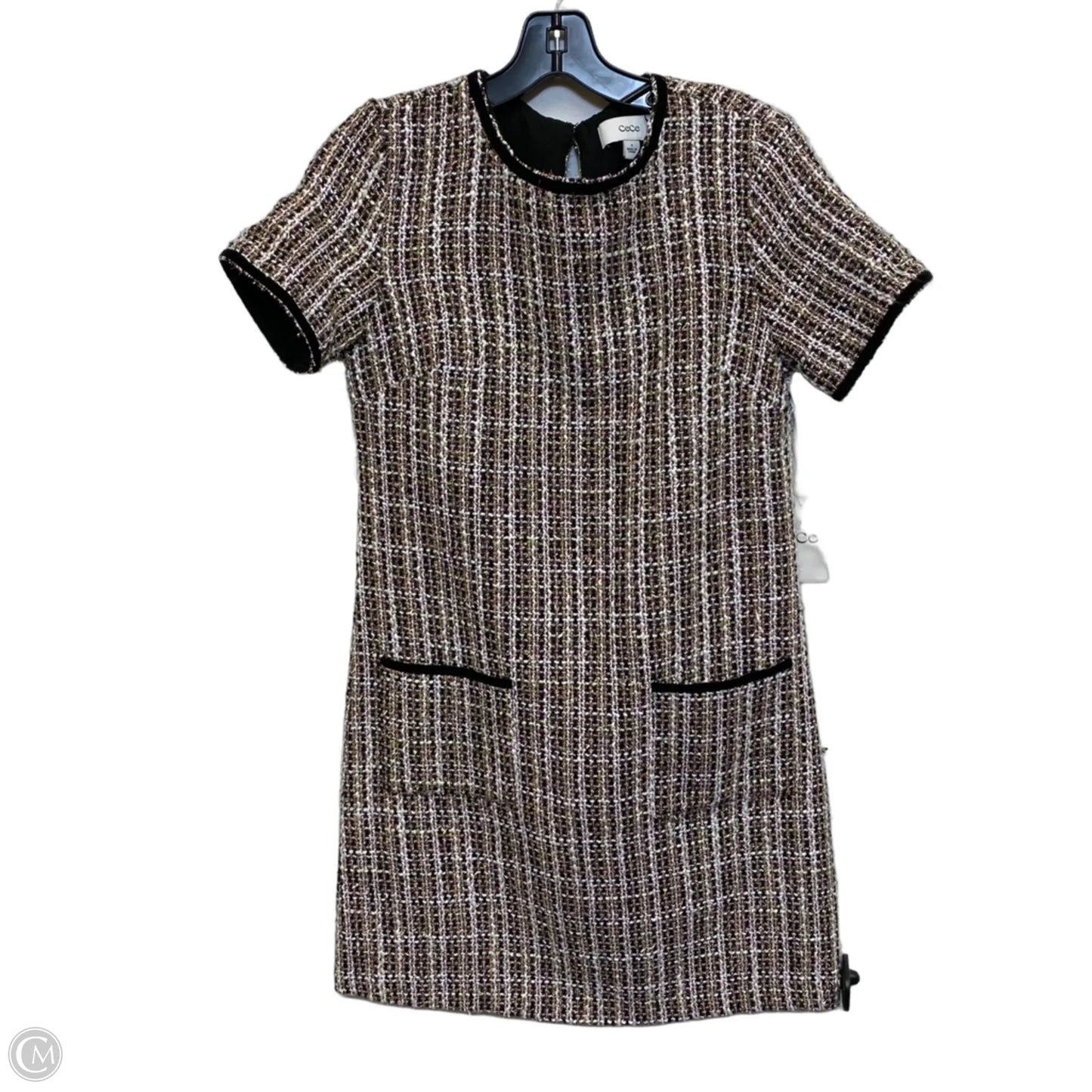 Dress Casual Short By Cece In Black & Cream, Size: 0