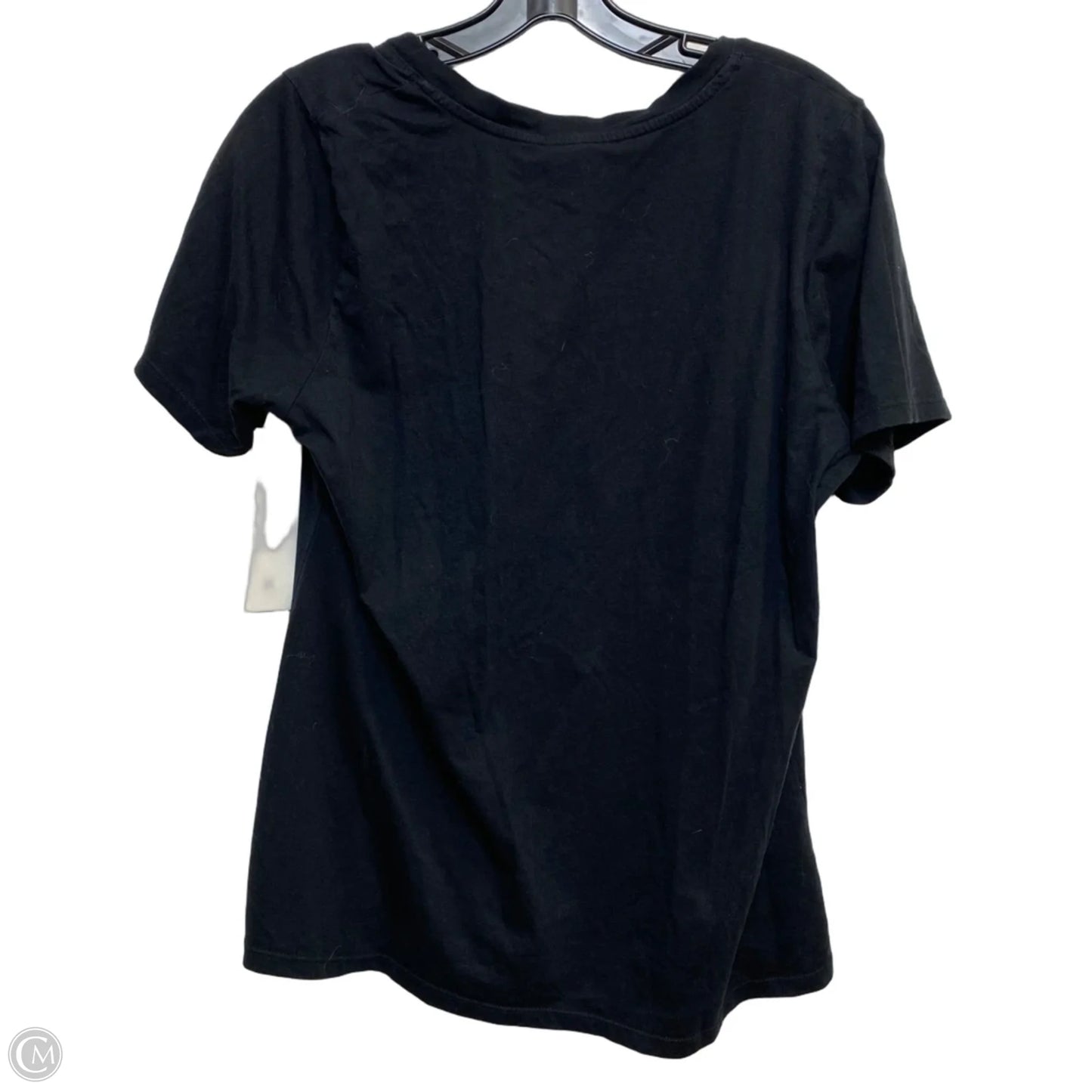 Top Short Sleeve Designer By Johnny Was In Black, Size: M