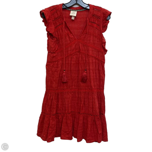Dress Casual Short By Knox Rose In Red, Size: Xs