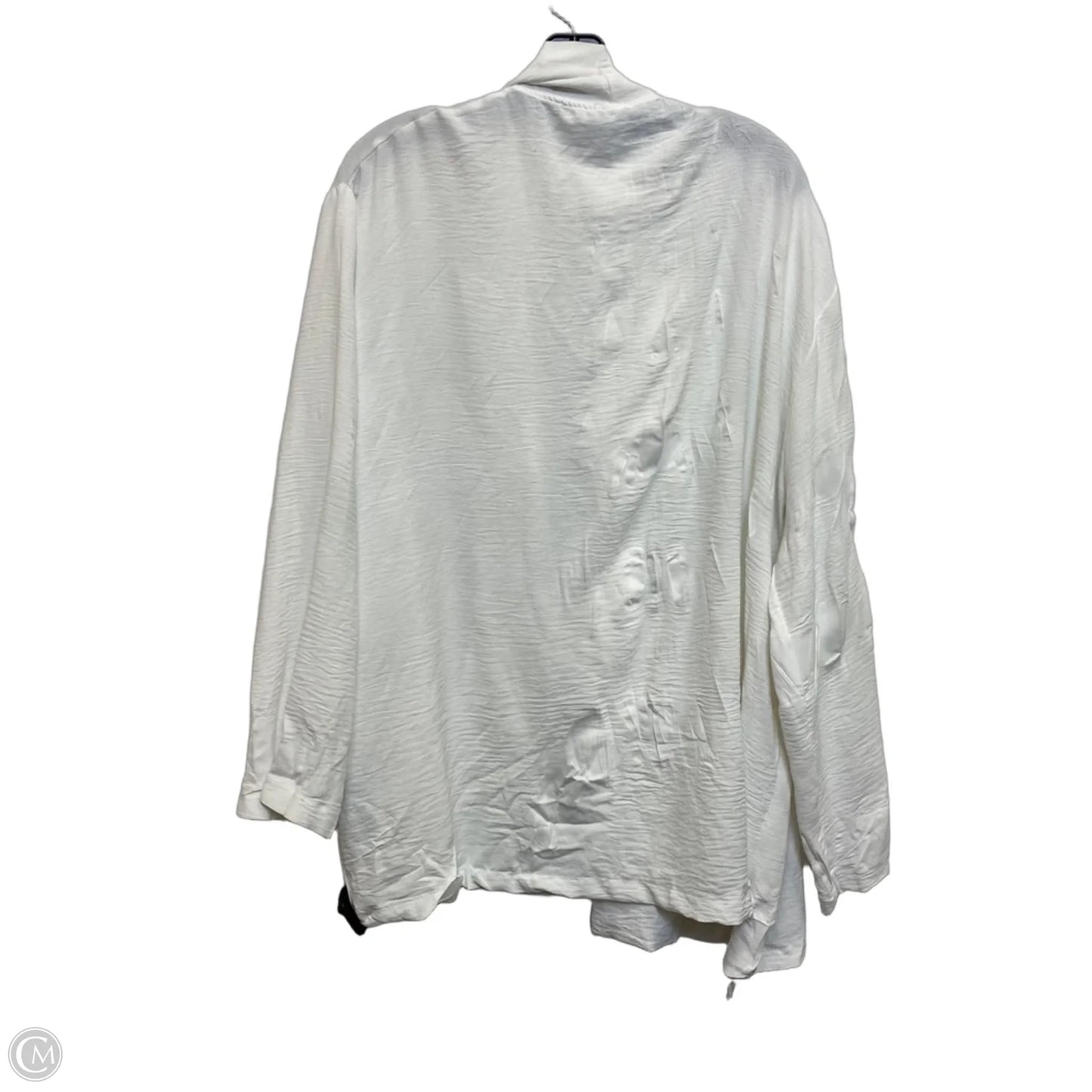 Top Long Sleeve By Zara In White, Size: M