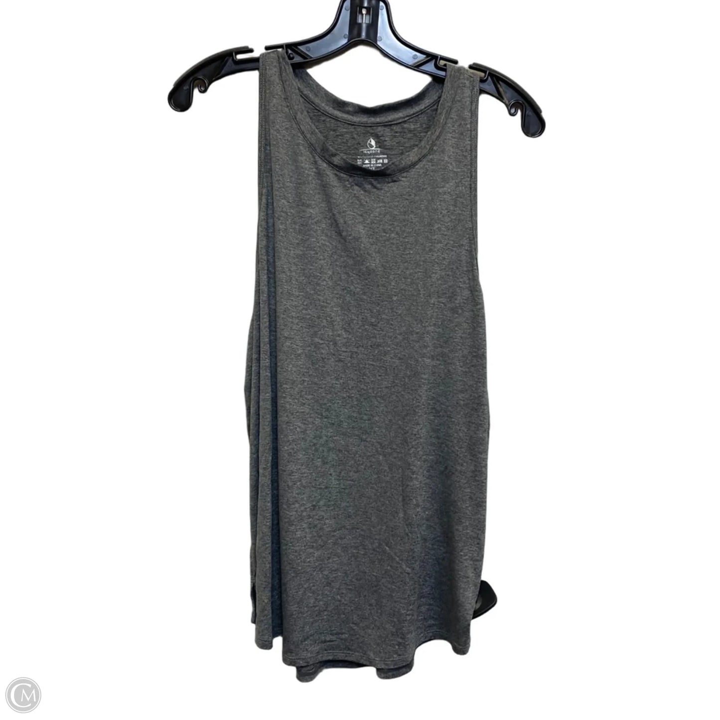 Athletic Tank Top By Icyzone In Grey, Size: Xl