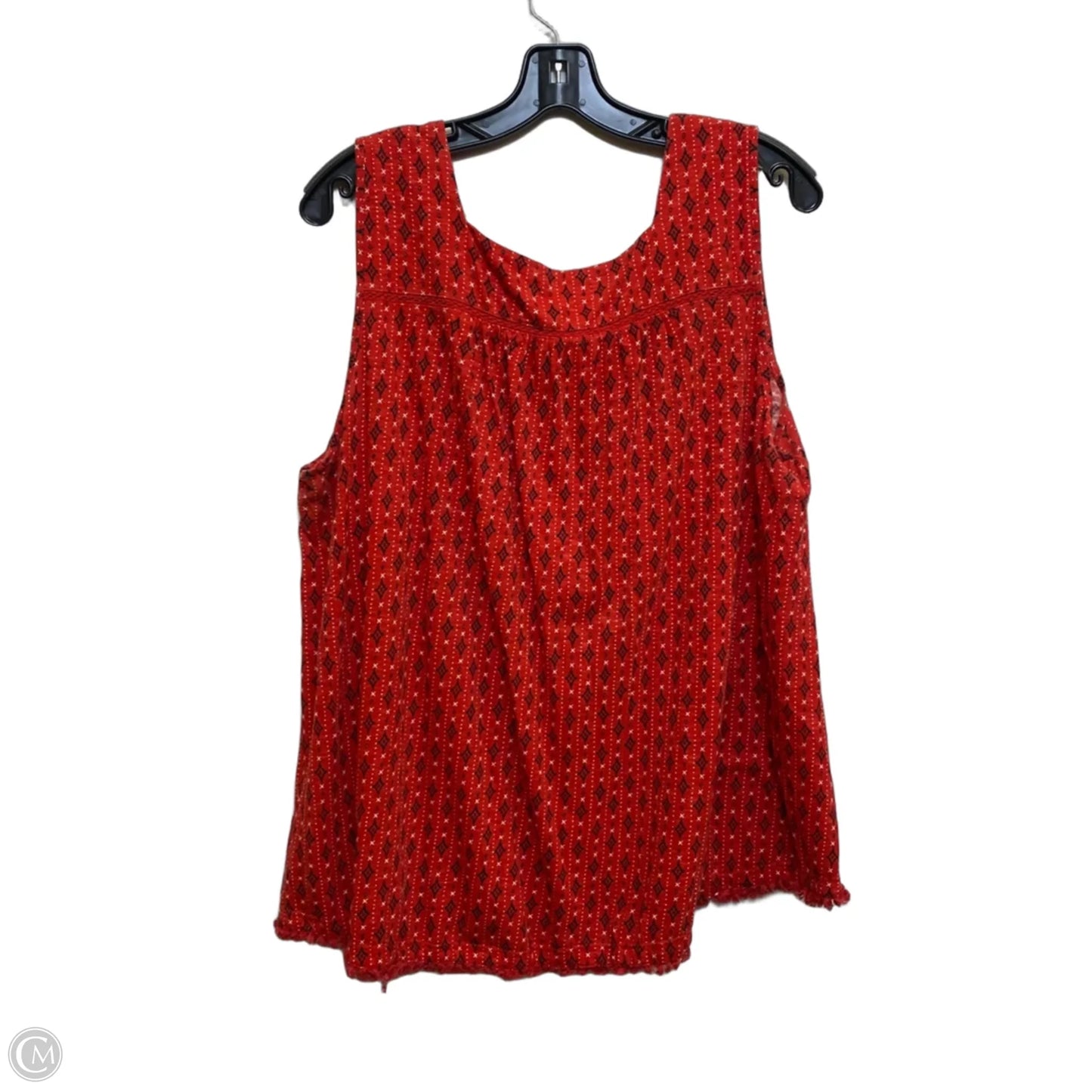 Top Sleeveless By New Directions In Red, Size: 1x