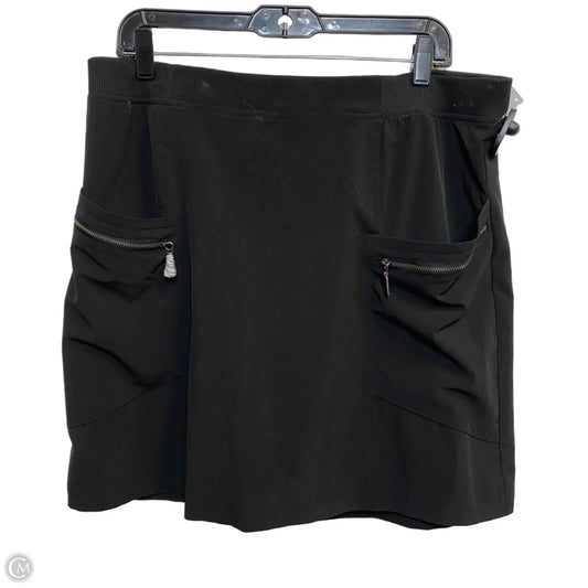 Athletic Skirt By Chicos In Black, Size: Xl