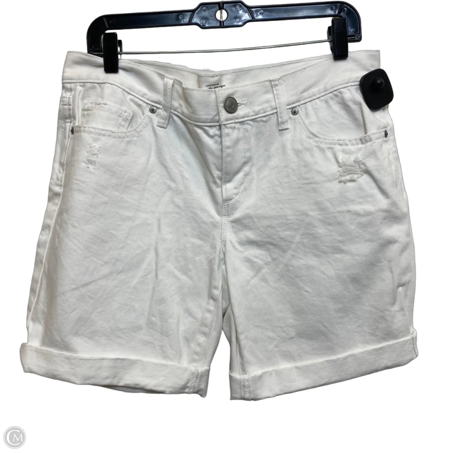Shorts By Loft In White Denim, Size: 6