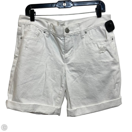 Shorts By Loft In White Denim, Size: 6