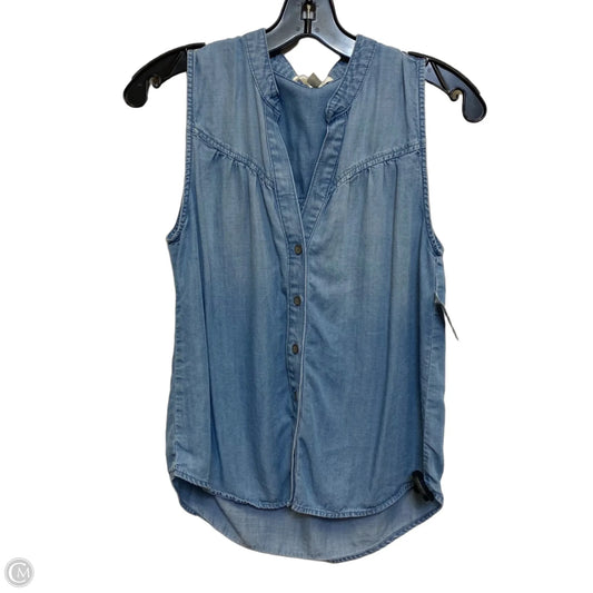 Top Sleeveless By Cloth & Stone In Blue, Size: Xs
