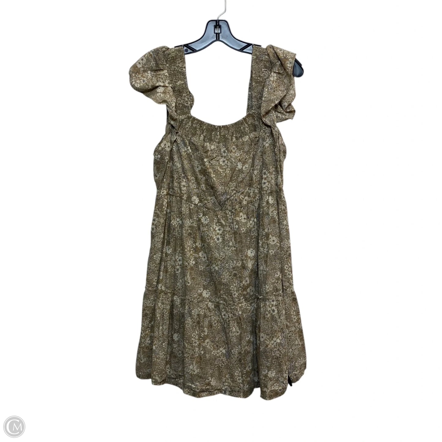 Dress Casual Short By Ces Femme In Tan, Size: M