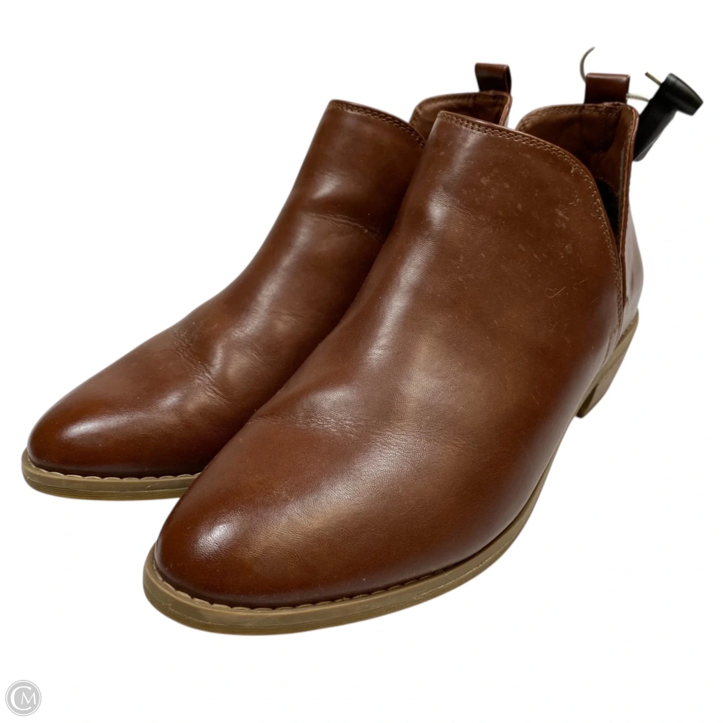 Boots Ankle Heels By Universal Thread In Brown, Size: 10