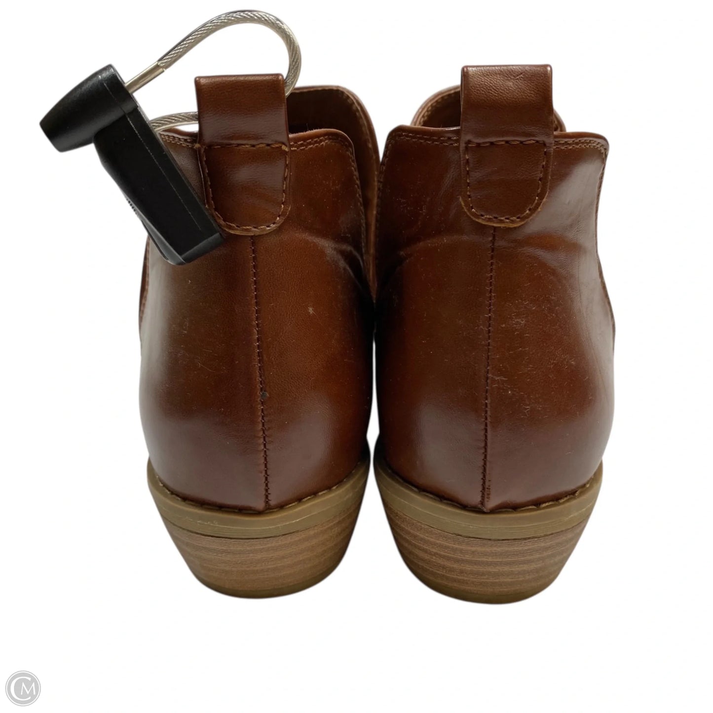 Boots Ankle Heels By Universal Thread In Brown, Size: 10