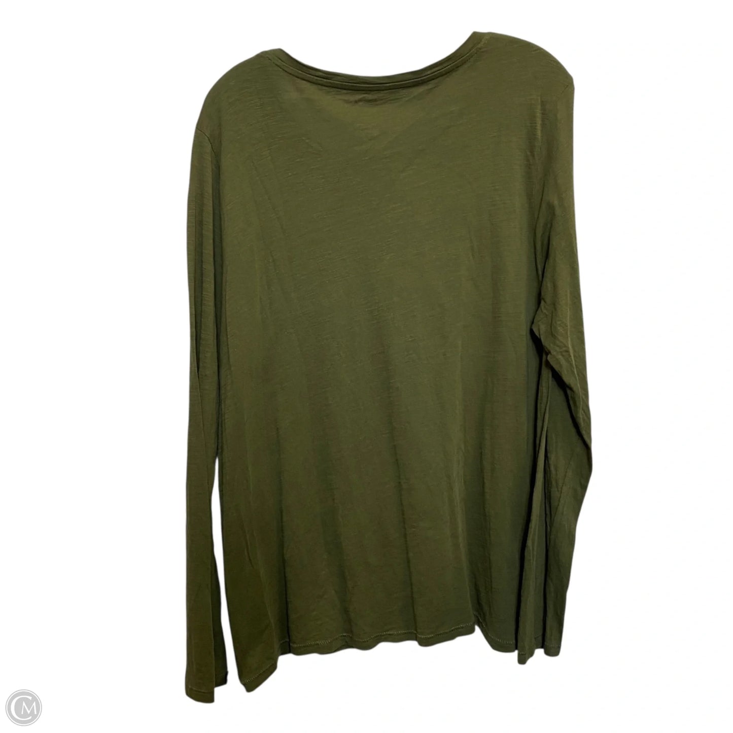 Top Long Sleeve Basic By Sonoma In Green, Size: Xl