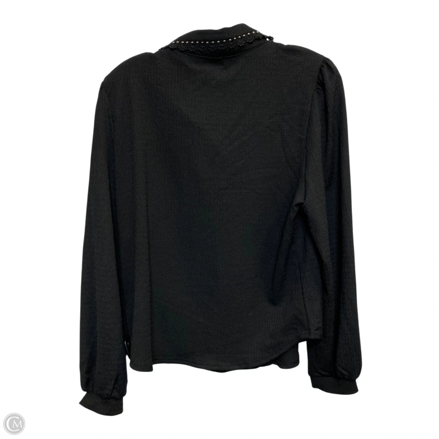 Top Long Sleeve By Alice Blue In Black, Size: L