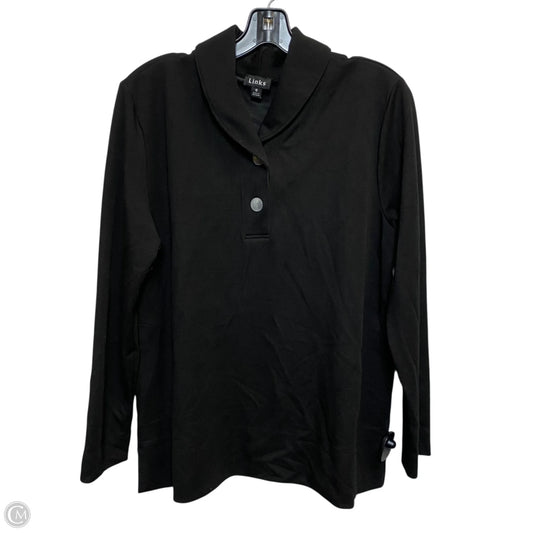 Top Long Sleeve By Links In Black, Size: S