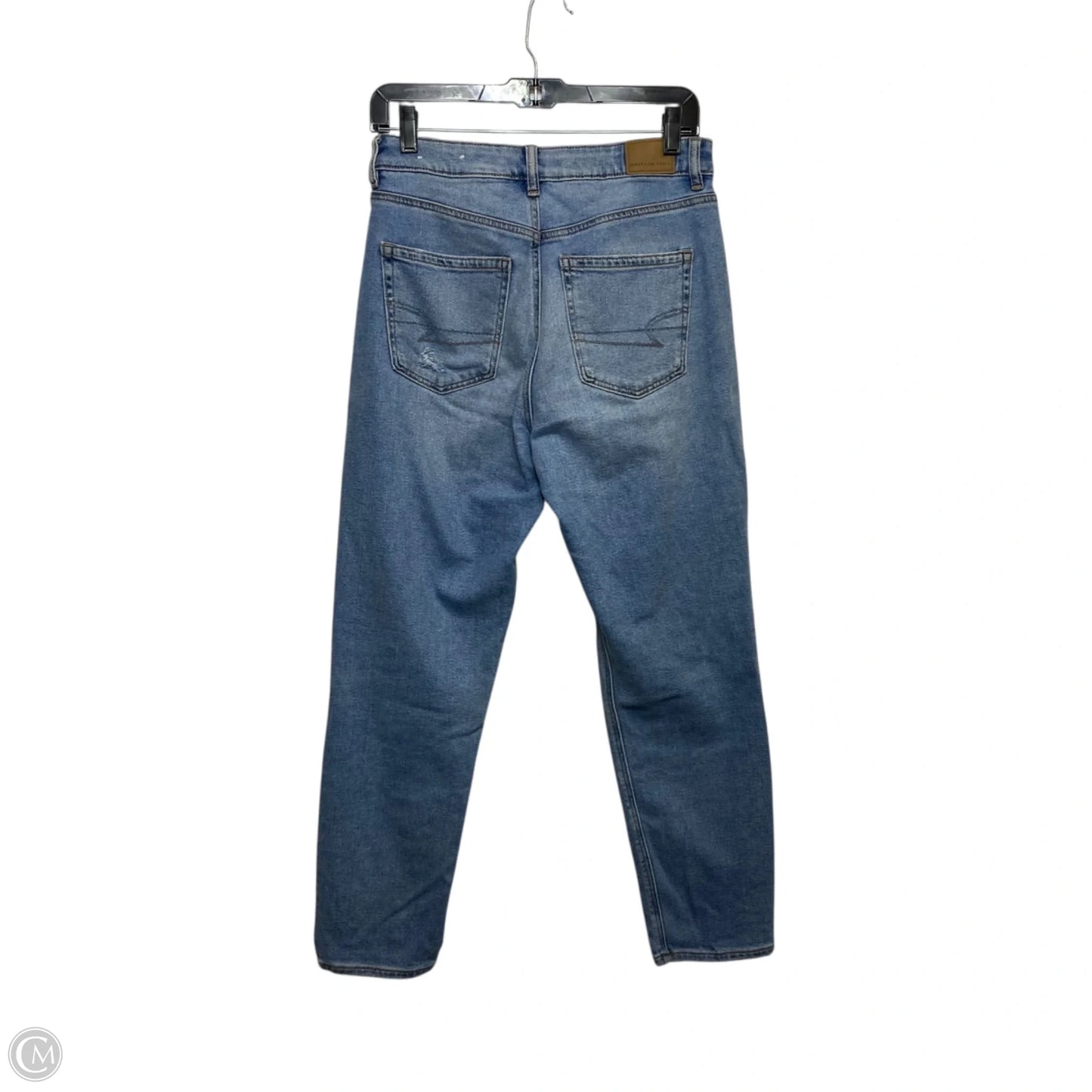 Jeans Straight By American Eagle In Blue Denim, Size: 6