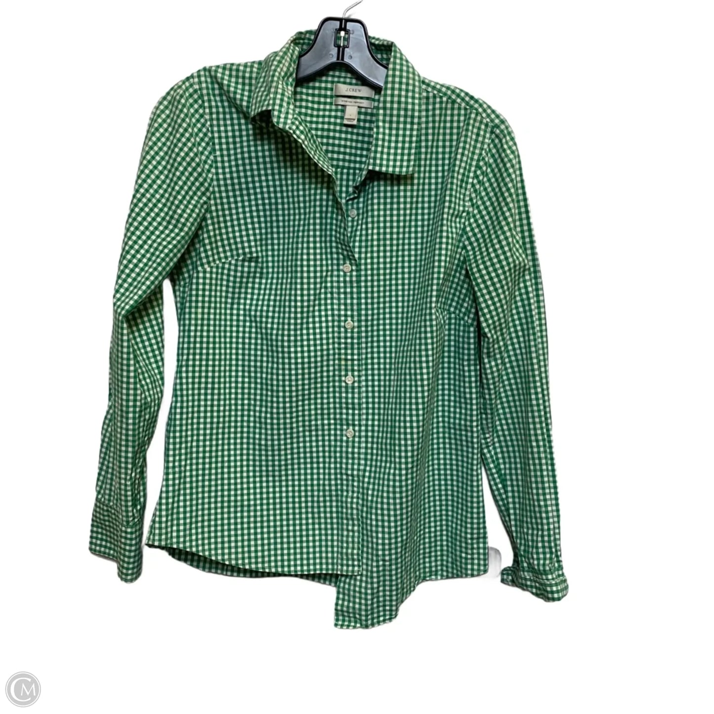 Top Long Sleeve By J. Crew In Green, Size: S
