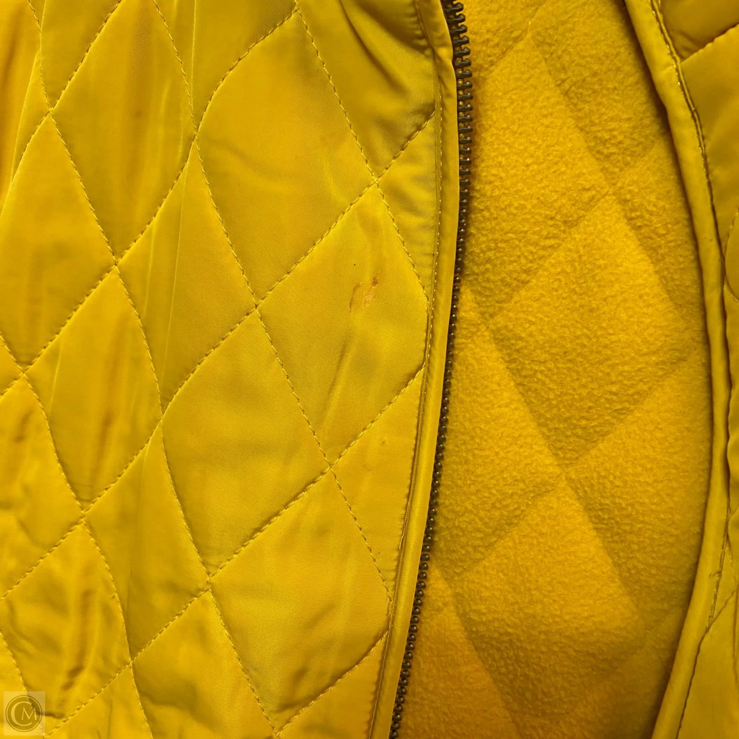 Vest Puffer & Quilted By Talbots In Yellow, Size: M