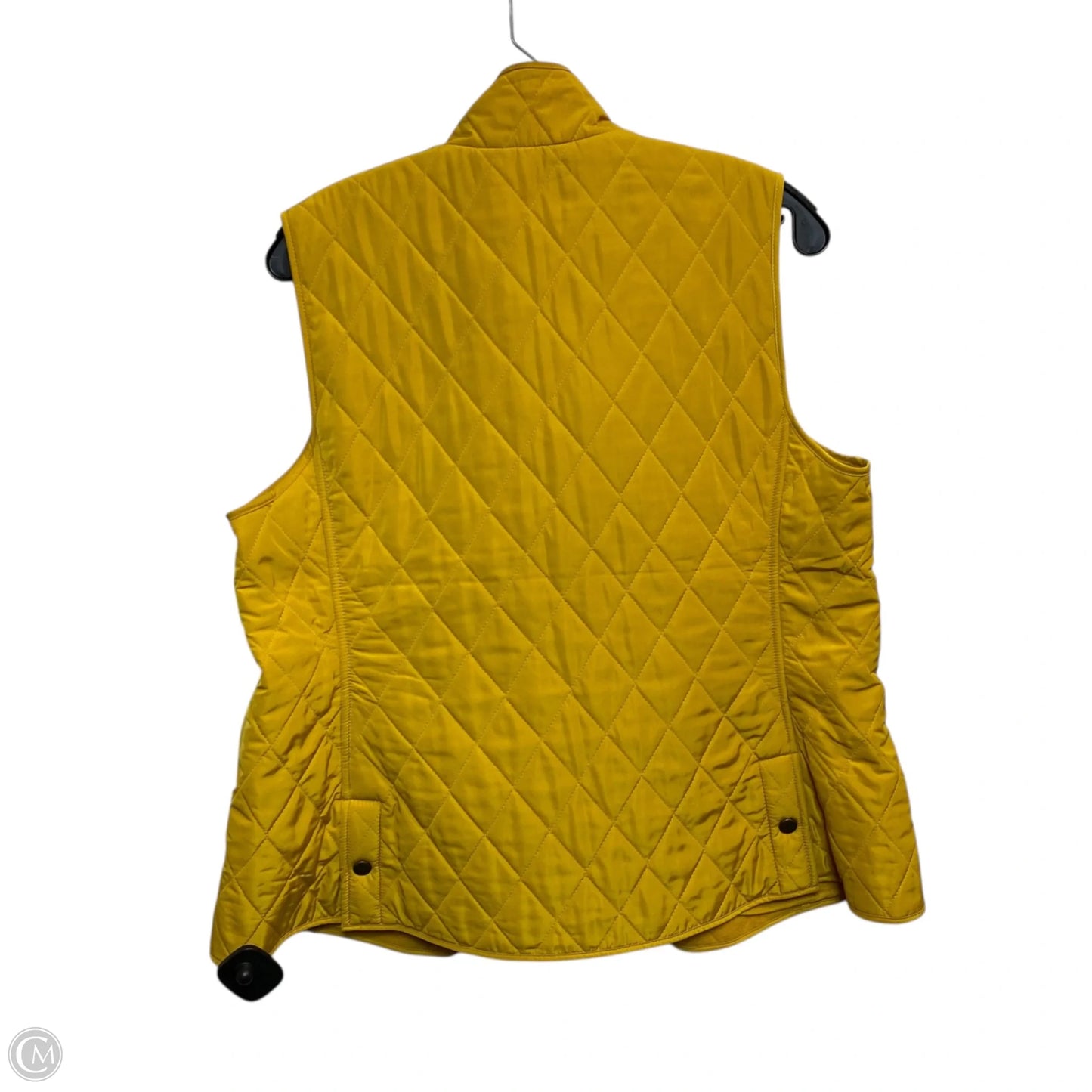 Vest Puffer & Quilted By Talbots In Yellow, Size: M