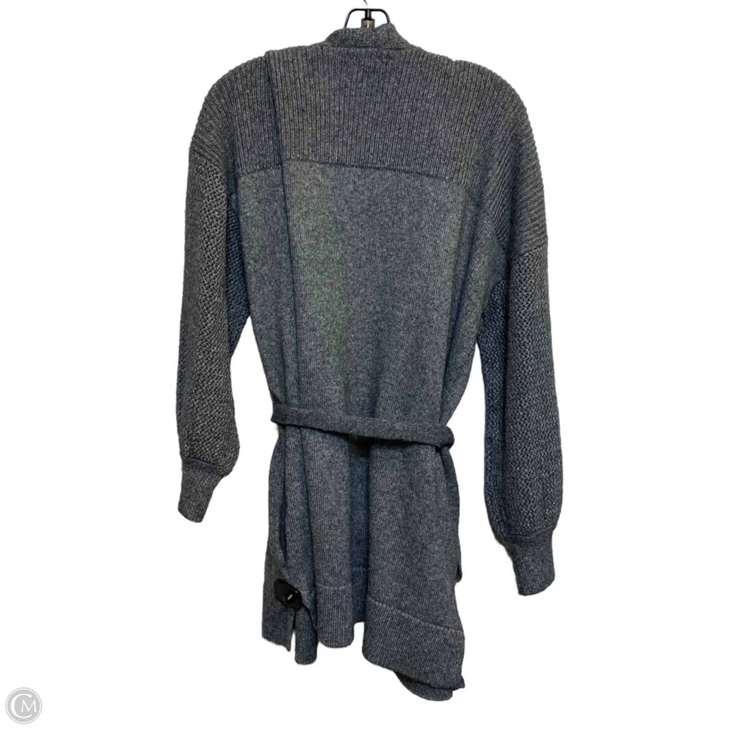 Sweater Cardigan By Nine West In Grey, Size: Xl