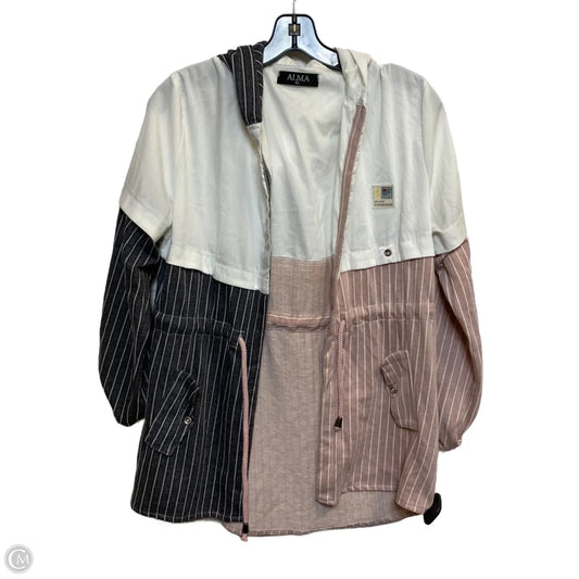 Top Long Sleeve By Alma In Pink & White, Size: Xl