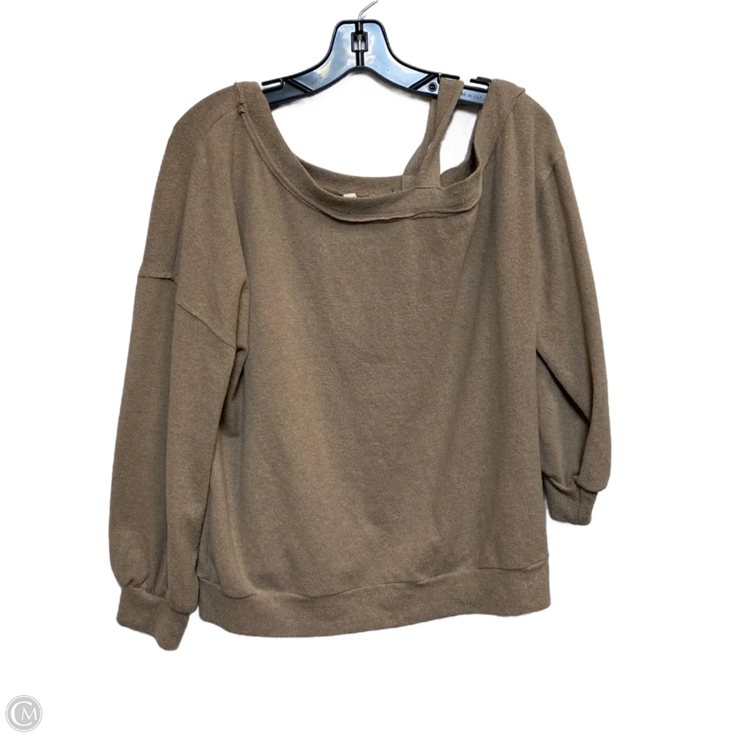 Top Long Sleeve By Wishlist In Brown, Size: M