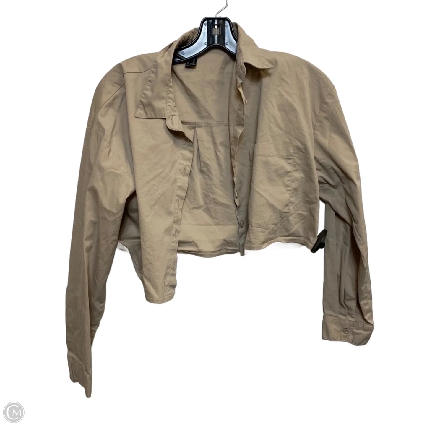 Top Long Sleeve By Forever 21 In Brown, Size: M