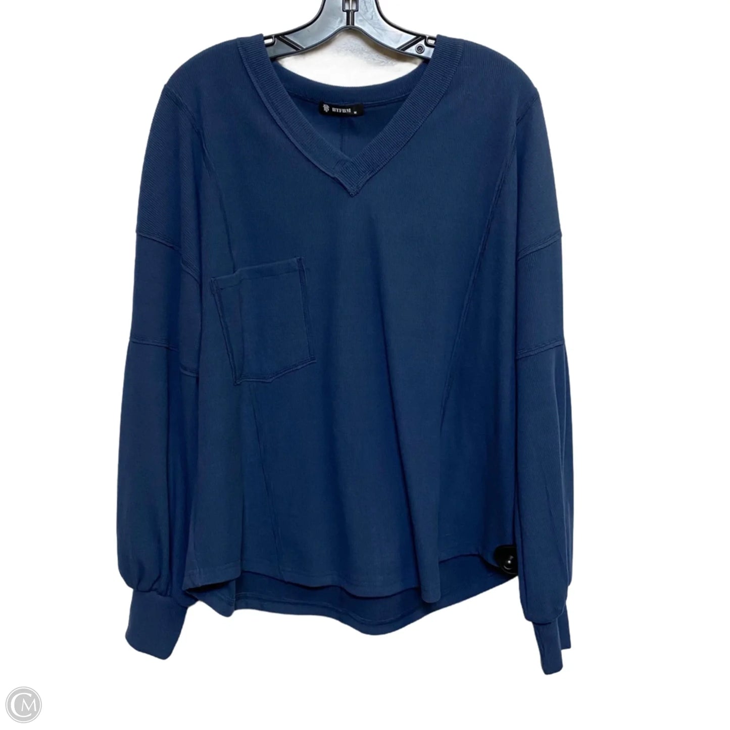 Top Long Sleeve By Btfbm In Blue, Size: M