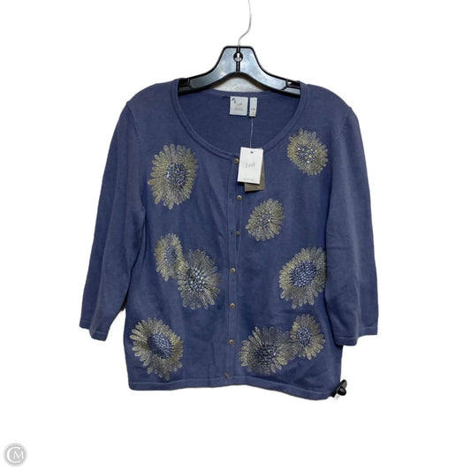 Cardigan By J. Jill In Blue, Size: M