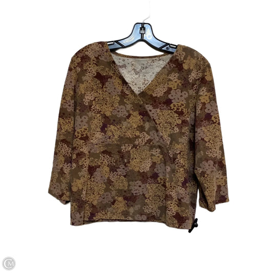 Top Long Sleeve By J. Jill In Brown, Size: Mp