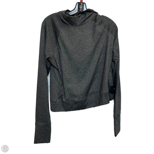 Athletic Sweatshirt Hoodie By Old Navy In Grey, Size: L
