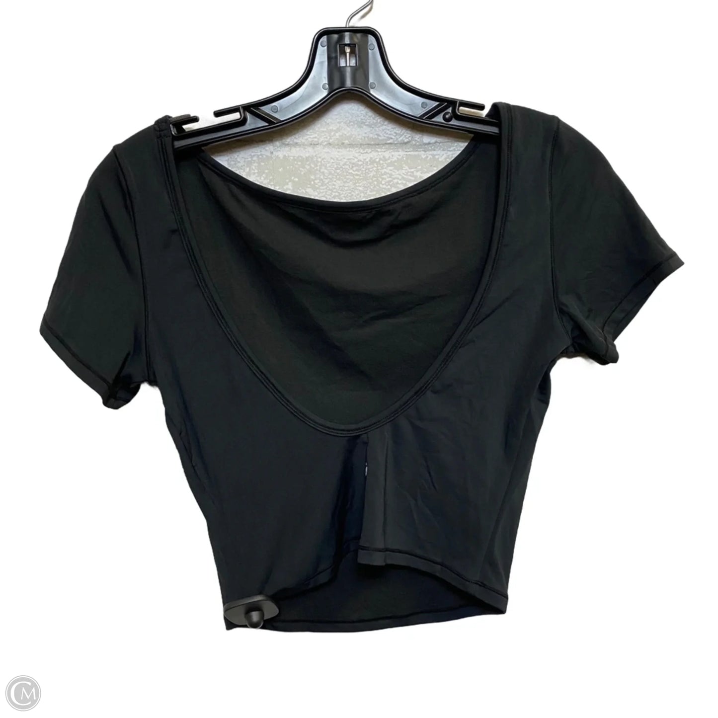 Athletic Top Short Sleeve By Glow Mode In Black, Size: L