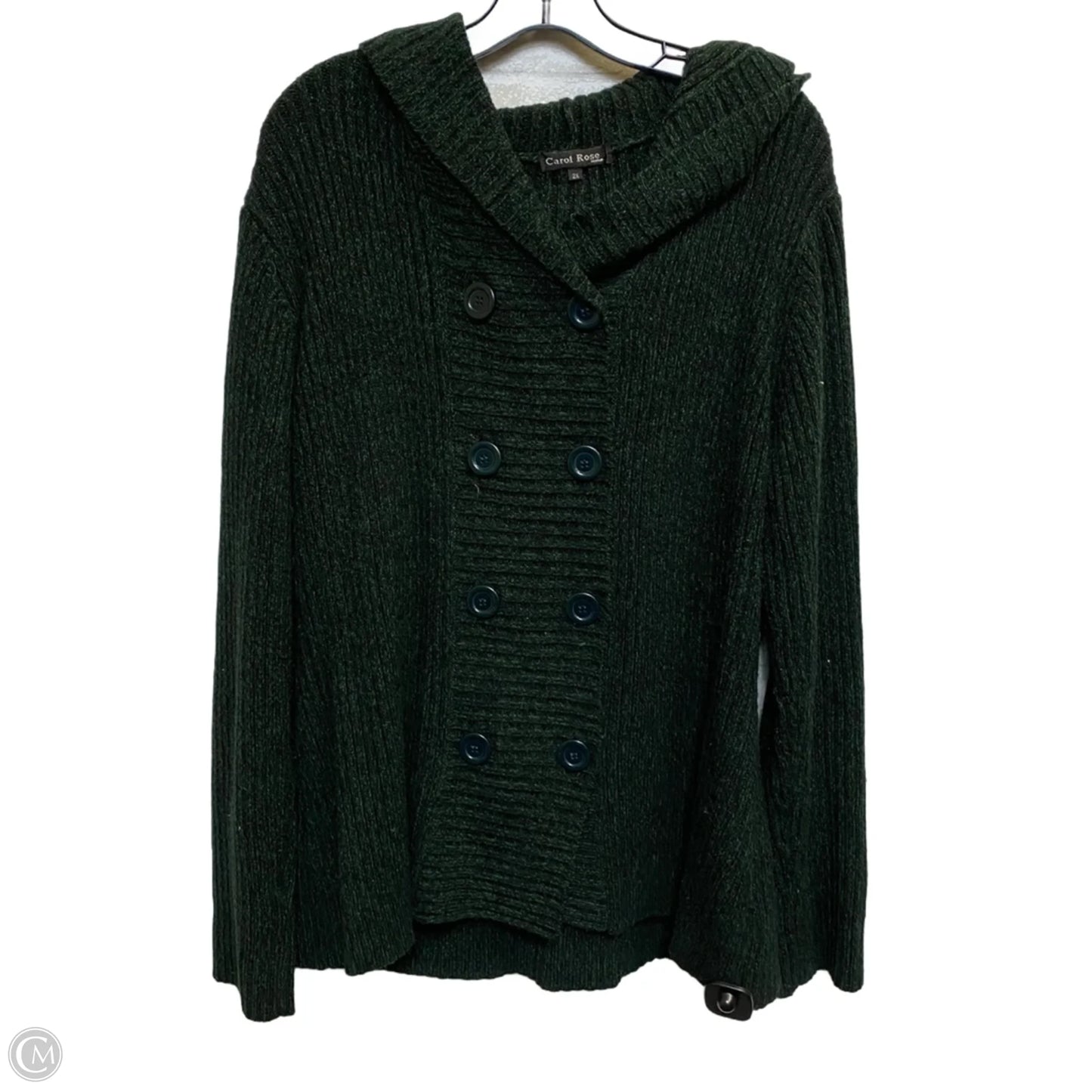 Sweater By Carol Rose In Green, Size: 2x