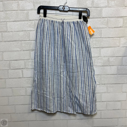 Skirt Midi By Sita Murt In Blue & White, Size: S