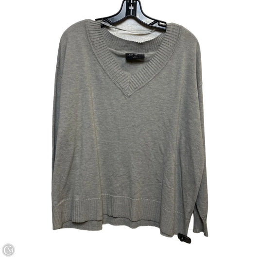 Sweater By Lane Bryant In Grey, Size: 3x