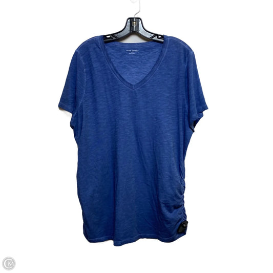 Top Short Sleeve By Lane Bryant In Blue, Size: Xl