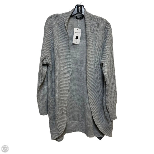 Sweater Cardigan By Zesica In Grey, Size: Xxl