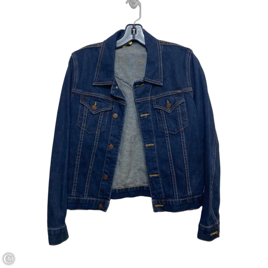 Jacket Denim By Carol Jean In Blue Denim, Size: M