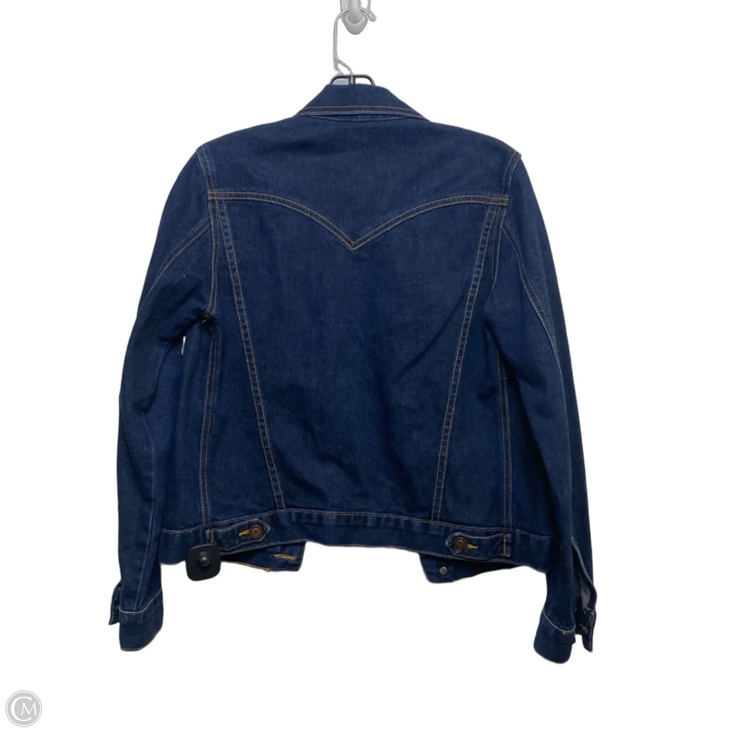 Jacket Denim By Carol Jean In Blue Denim, Size: M