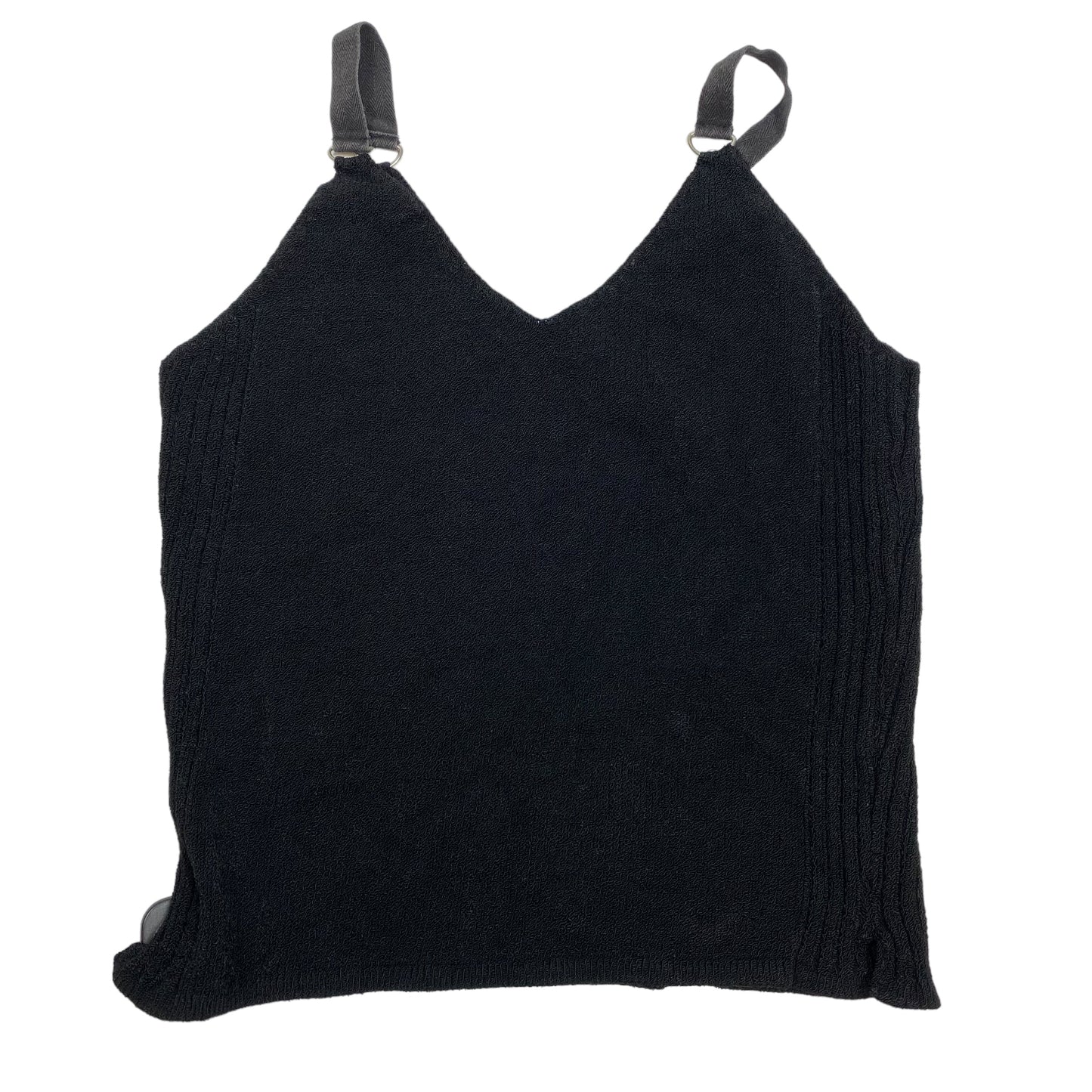 Black Top Sleeveless Ball Of Cotton, Size M