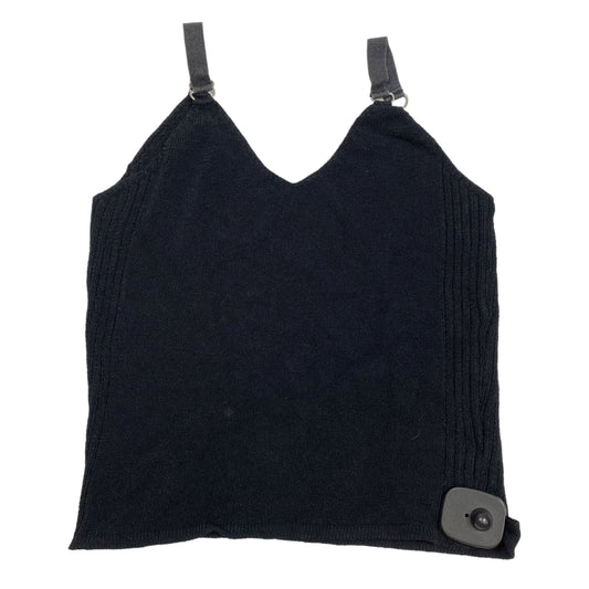 Black Top Sleeveless Ball Of Cotton, Size M