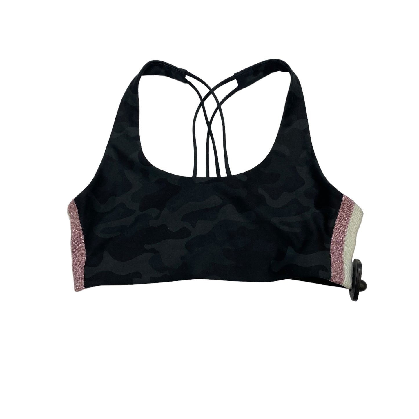 Athletic Bra By Spiritual Gangster In Camouflage Print, Size: L