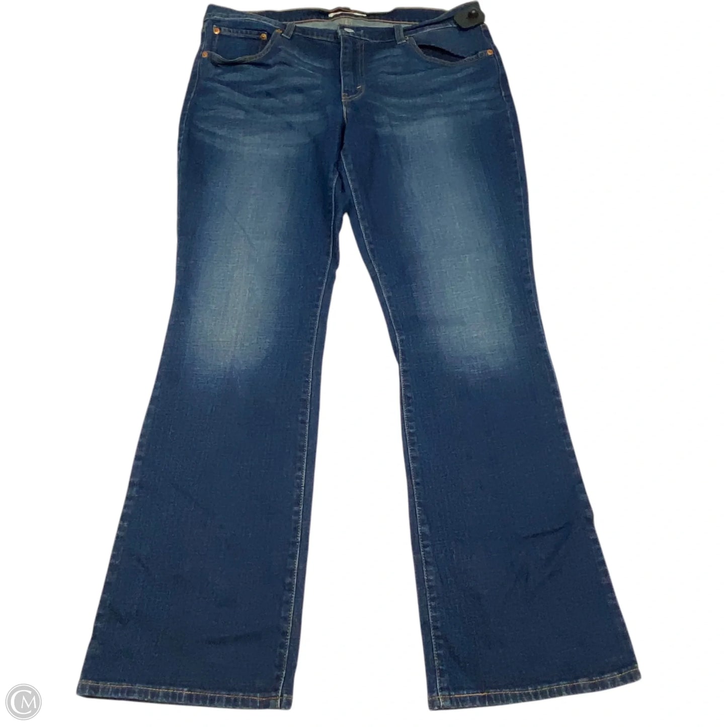 Jeans Boot Cut By Levis In Blue Denim, Size: 14