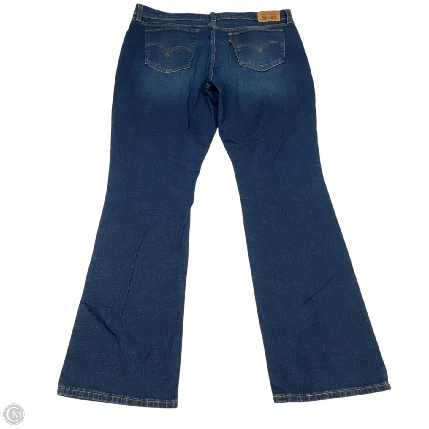 Jeans Boot Cut By Levis In Blue Denim, Size: 14