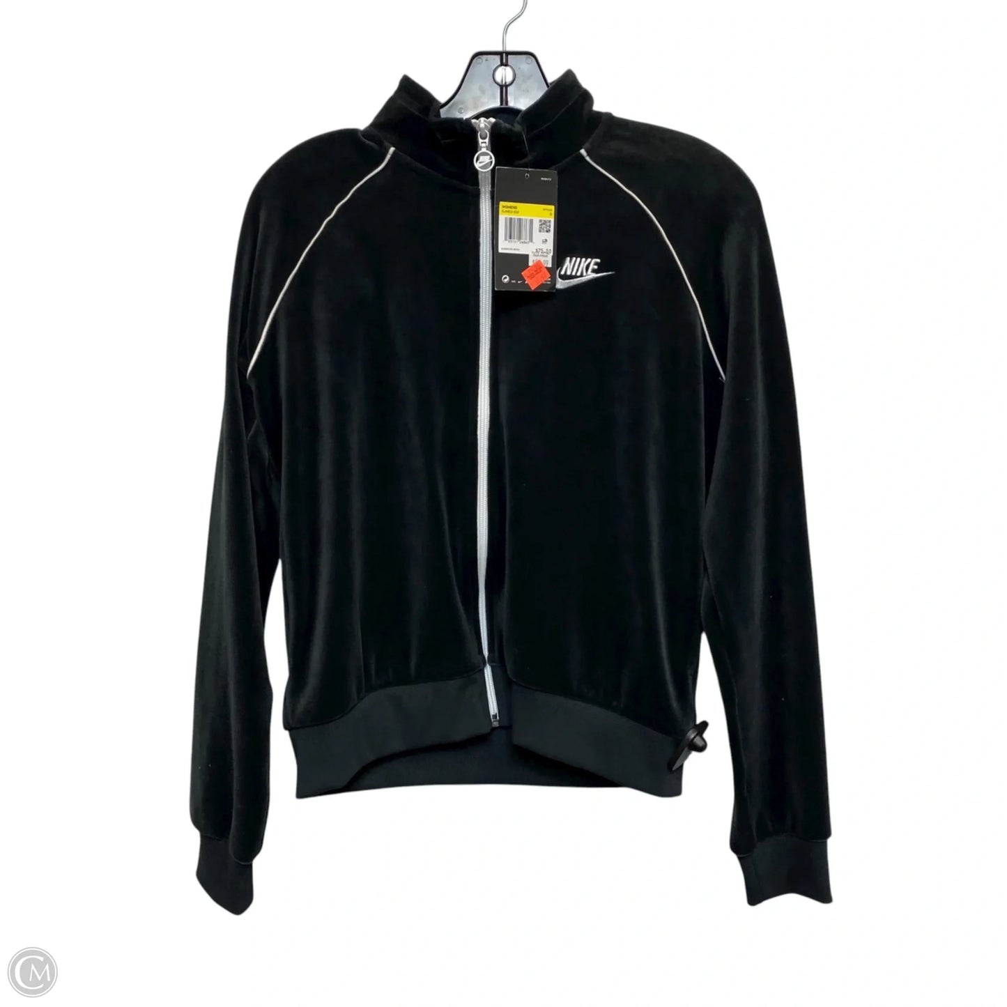 Athletic Jacket By Nike In Black, Size: S