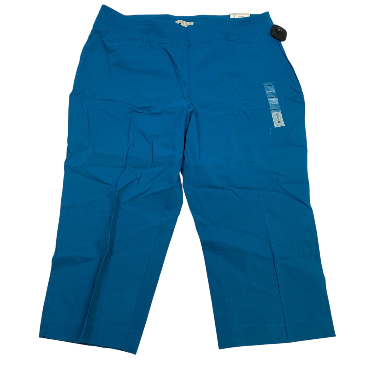 Pants Cropped By Dana Buchman In Blue, Size: Xl