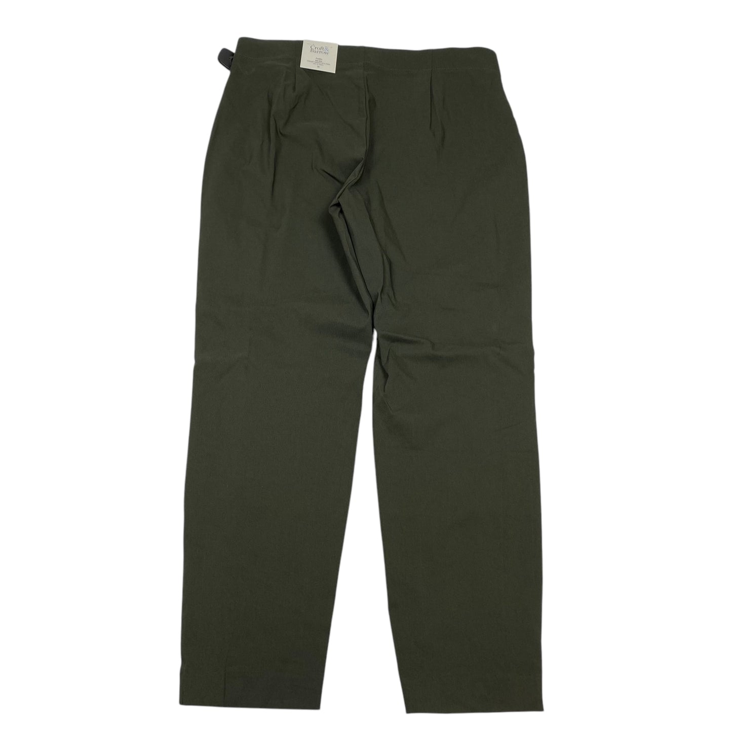 Pants Cropped By Croft And Barrow In Green, Size: 14