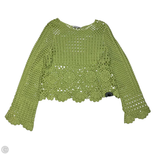 Top Long Sleeve By Jacquie the Label In Green, Size: S