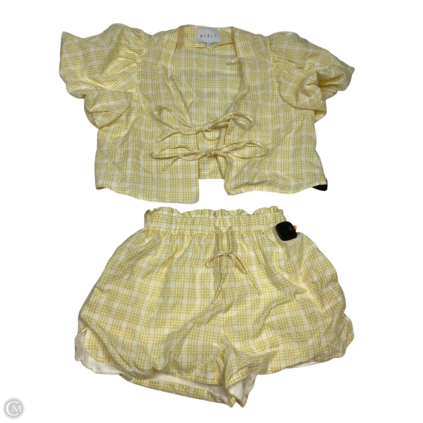 Shorts Set By Mable In Yellow, Size: S