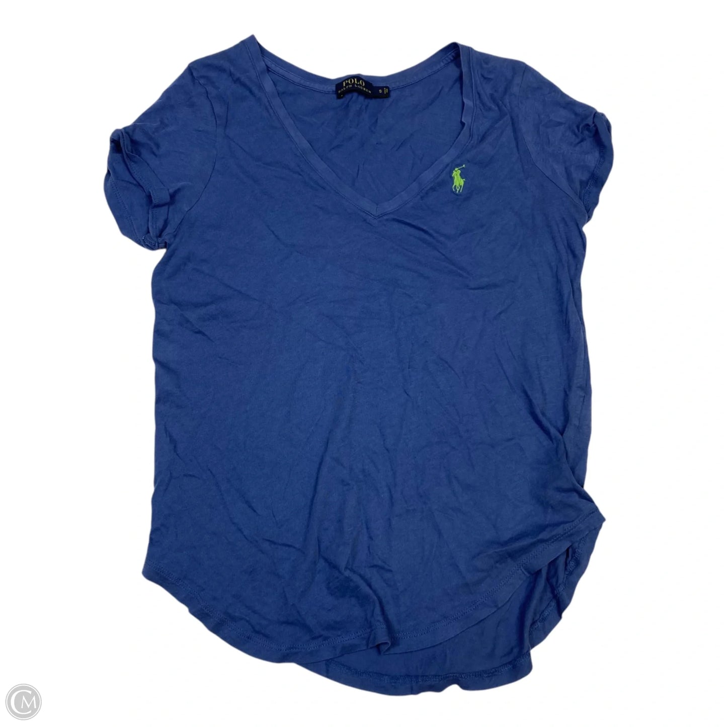 Top Short Sleeve By Polo Ralph Lauren In Blue, Size: S